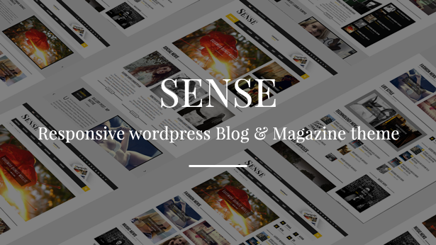 Sense - Responsive Blog Magazine and News Theme - 1